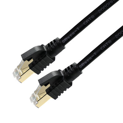 CAT8 シールドエスネットケーブル S/FTP 40Gbps ゴールド RJ45