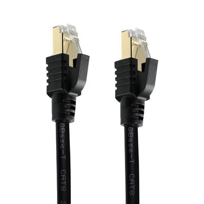 CAT8 シールドエスネットケーブル S/FTP 40Gbps ゴールド RJ45