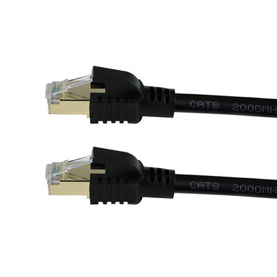 CAT8 シールドエスネットケーブル S/FTP 40Gbps ゴールド RJ45