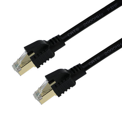 CAT8 シールドエスネットケーブル S/FTP 40Gbps ゴールド RJ45