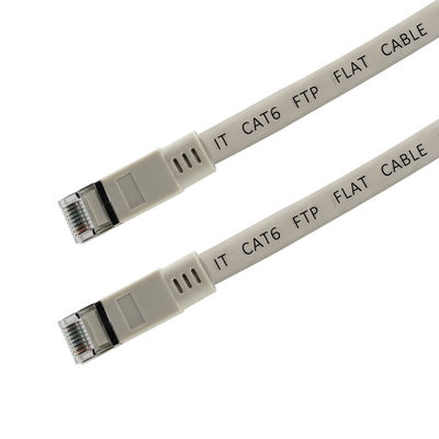 CAT6 フラットシールドイーサネットケーブル-RJ45接続器付きFTPLANパッチコード