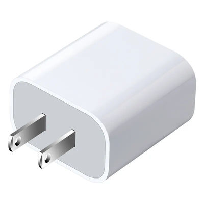 US 2ピン 30W デュアルポート壁充電器 – USB-C & USB-A 出力 高速充電電源アダプター (スマートフォン、タブレット、カメラ用)