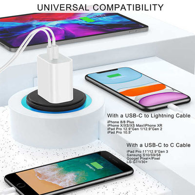 US 2ピン 18W デュアルUSB ウォールチャージャー タイプC&USB-A スマートフォン,タブレット,カメラ用 急速充電電源アダプタ