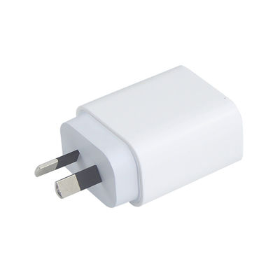 AU 2ピン 20W デュアルポート壁充電器 – USB-C & USB-A 急速充電電源アダプター (携帯電話、タブレット、カメラ、旅行用)