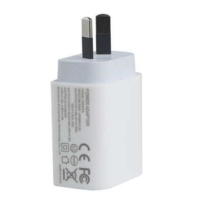 AU 2ピン 20W デュアルポート壁充電器 – USB-C & USB-A 急速充電電源アダプター (携帯電話、タブレット、カメラ、旅行用)