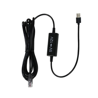 USBからRJ45イーサネット電源注入ケーブル5Vから12Vステップアップ変換器 IPカメラ,ルーター,ミニPOEデバイス
