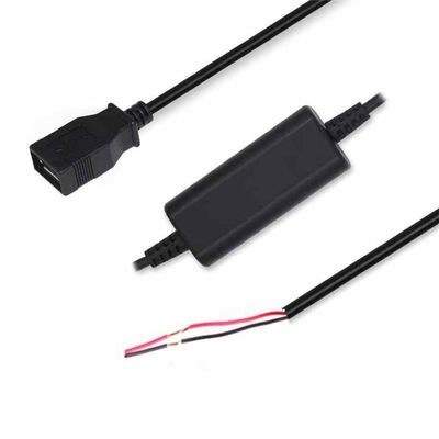 USB 女性またはマイクロUSB (右角) に アリガタークリップ / 缶詰のワイヤー / 端末ステップアップケーブル 5V から 9V / 12V パワーブースター DIY