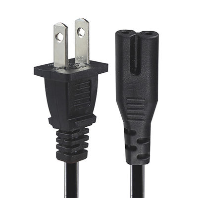 NEMA 1-15P から IEC C7 電源コード - プラットプラグ から 図8 接続ケーブル ラップトップ,DVDプレーヤー,ゲームコンソール,小型家電
