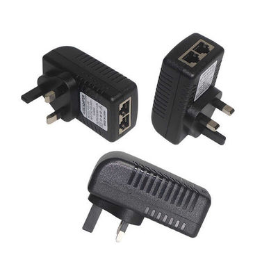 UKプラグ PoEインジェクターアダプター - IPカメラ、ワイヤレスAP、VoIP電話用48VアクティブPower over Ethernet電源