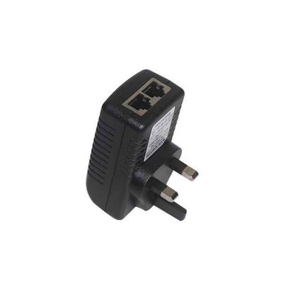 UKプラグ PoEインジェクターアダプター - IPカメラ、ワイヤレスAP、VoIP電話用48VアクティブPower over Ethernet電源