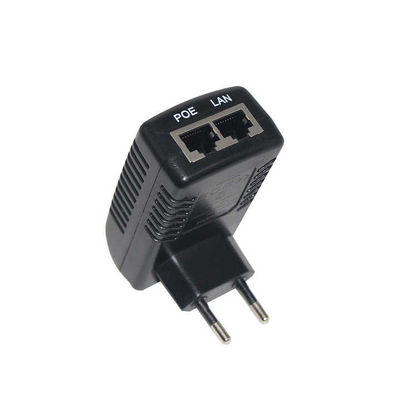 EUプラグ 48V PoEインジェクター IEEE 802.3af/at IPカメラ & 無線AP用