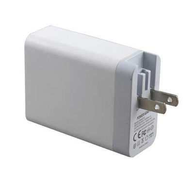 USプラグ 2ポート壁充電器 – 45W急速充電アダプター、USB-CおよびUSB-A出力、スマートフォン、タブレット、ラップトップ、自宅および旅行用