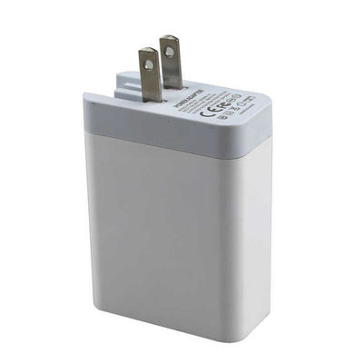 USプラグ 2ポート壁充電器 – 45W急速充電アダプター、USB-CおよびUSB-A出力、スマートフォン、タブレット、ラップトップ、自宅および旅行用