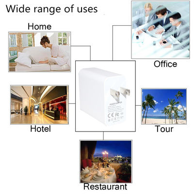 USプラグ 2ポート壁充電器 – 45W急速充電アダプター、USB-CおよびUSB-A出力、スマートフォン、タブレット、ラップトップ、自宅および旅行用