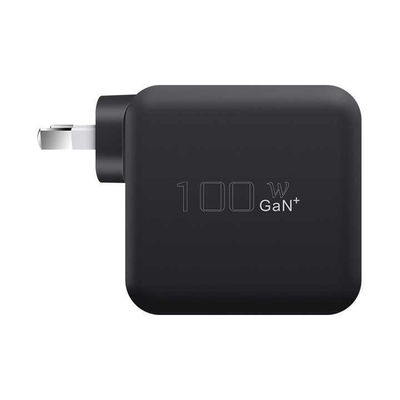 USプラグ 100W USB-C ウォールチャージャー ノートPC,タブレット,電話,C型デバイスのための2ピン型高電源アダプター (100V入力)