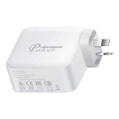 USプラグ 100W USB-C ウォールチャージャー ノートPC,タブレット,電話,C型デバイスのための2ピン型高電源アダプター (100V入力)