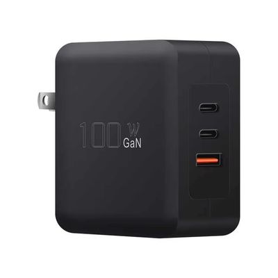 USプラグ100Wウォールチャージャー 倍用USB-C&USB-A高速充電アダプタ ラップトップ,タブレット,電話,旅行用 (100 〜 240V入力)