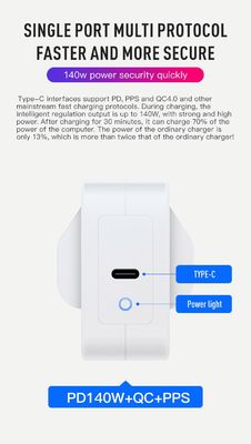 140W USB-C ウォールチャージャー AUプラグ 2ピン 急速充電