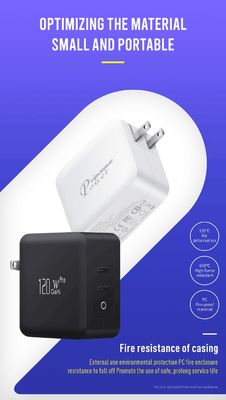 シングルUSB-Cポート付きUS 2ピン壁充電器、140W高速出力、ラップトップ/モバイル用急速充電アダプター