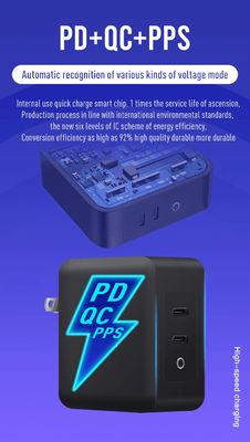 シングルUSB-Cポート付きUS 2ピン壁充電器、140W高速出力、ラップトップ/モバイル用急速充電アダプター