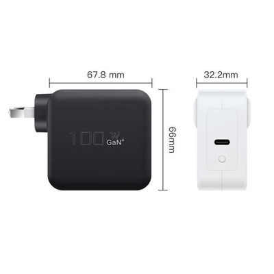 ラップトップ用のAU2ピンプラグ付き100WUSB-C GaN充電器
