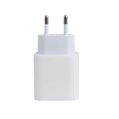 USB-CおよびUSB-Aポート付きEU 2ピン壁充電器、20Wコンパクトデュアルポート電源アダプター、携帯電話とタブレットの充電用