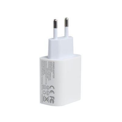 EU 2ピン 20W ダブル USB-C と USB-A ウォールチャージャー