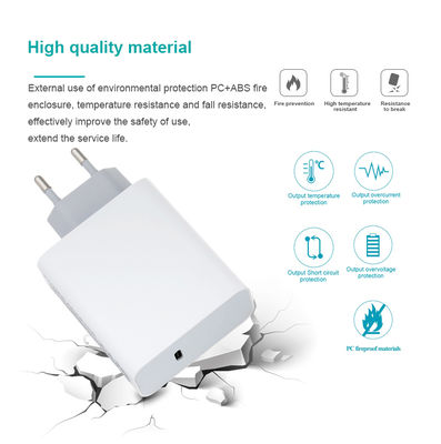 60W EU USB-C 壁掛け充電器 (ノートパソコン、タブレット、スマートフォン用)