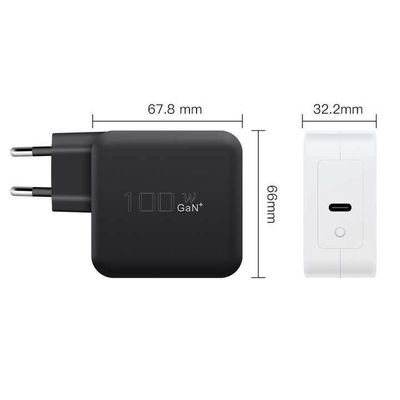 EU 2ピンUSB-C ウォールチャージャー,ラップトップ,タブレット,モバイルデバイスのための100W高速型C電源アダプター