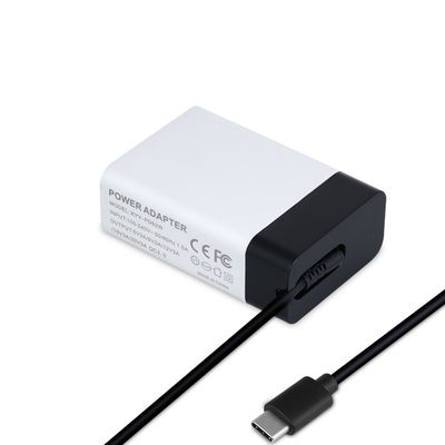 60W USB-C 電源アダプタ 固定ケーブル付き ラップトップ,タブレット,スマートフォン用 高速型C ウォール充電器