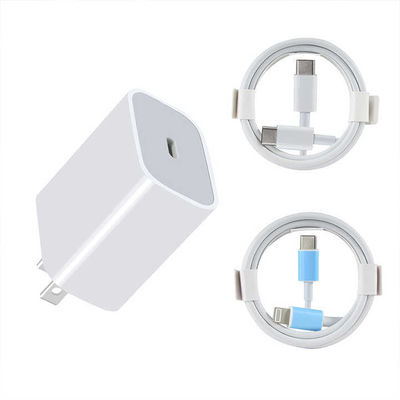 20W USB-CおよびUSB-A GaN PD充電器（ケーブル付き）
