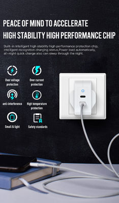 イギリス 2ピンUSB-C 充電器 双ポート 100W 高速型C 電源アダプタ ラップトップ,タブレット,スマートフォン