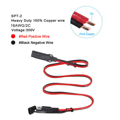 QIUCABLE SAE クイックディスコネクト延長ケーブル 6フィート 16AWG SAE - SAE クイックコネクトリリース (B09N3M51Y5)