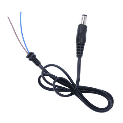 DCオス電源プラグ - 錫メッキ線ピグテールケーブル - 2.1mm x 5.5mmコネクタ、12V電源、CCTV、LEDストリップ、DIY用