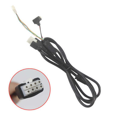 8ピン電源および信号ケーブル、スプリットリード付き - LEDコントローラー、産業用センサー、モーター制御用マルチコアDC配線ハーネス
