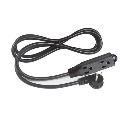 NEMA 5-15P to Single Receptacle Power Extension Cord - 3本のACプラグから1本の電源出力ケーブル,家庭,オフィス,ワークショップ,125V 13A
