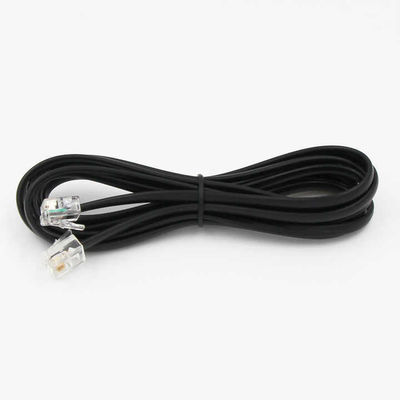 RJ11電話延長ケーブル - 2P4C/4P4Cワイヤー、固定電話、FAX、DSLモデム、壁コンセント、家庭またはオフィス用