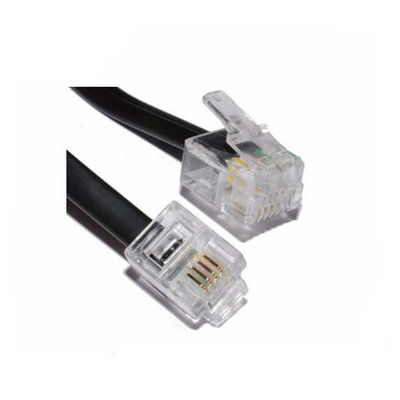 RJ11電話延長ケーブル - 2P4C/4P4Cワイヤー、固定電話、FAX、DSLモデム、壁コンセント、家庭またはオフィス用