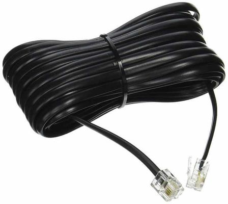 RJ11電話延長ケーブル - 2P4C/4P4Cワイヤー、固定電話、FAX、DSLモデム、壁コンセント、家庭またはオフィス用