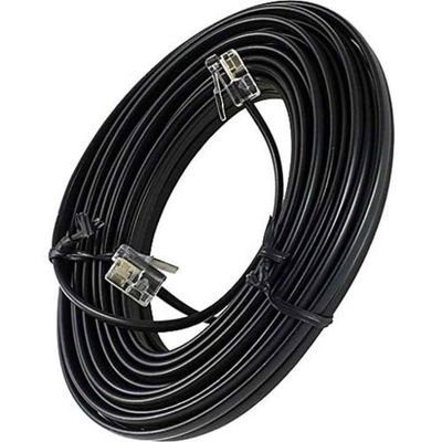 RJ11電話延長ケーブル - 2P4C/4P4Cワイヤー、固定電話、FAX、DSLモデム、壁コンセント、家庭またはオフィス用