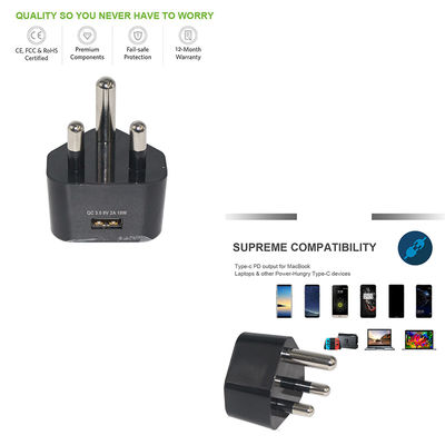 南アフリカ プラグ・トゥ・USB-C 充電ケーブル 携帯電話,タブレット,USB-C デバイス用のAC電源アダプタコード