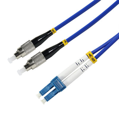 LC-ST デュプレックスマルチモード光ファイバーパッチケーブル 50/125μm ジャンパーコード データセンターおよび光ネットワーク用