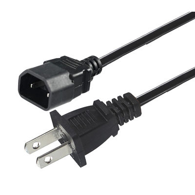 NEMA 1-15P から IEC C18 電源コード - 2 端 US プラグ から C18 接続ケーブル ラップトップ アダプター,プロジェクター,モニター 電源