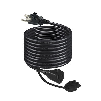 6 フィート 14AWG 重用電源ストリップ ケーブル管理クリップとNEMA 5-15Pプラグ3 アウトレット拡張コードの交換