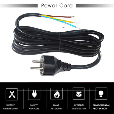 EU CEE 77 産業用機器用帯末付き交流電源ケーブル