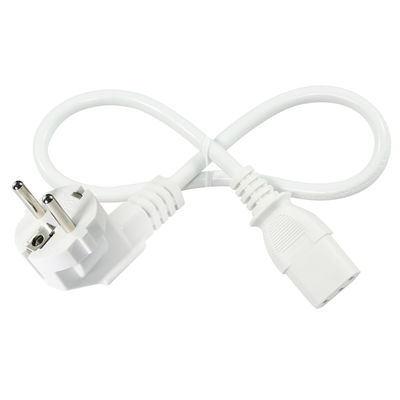 EU Schuko プラグと IEC C13 電源コード 250V 10A ブラック