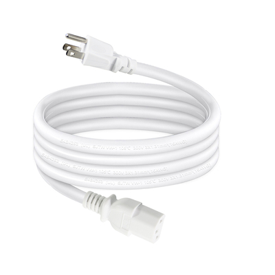 右角 NEMA 5-15P から C13 電源コード- 3 端 US プラグ から IEC C13 ACケーブル モニター,サーバー,PDU, 10A 125V