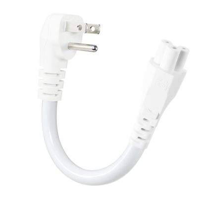 NEMA 5-15P - IEC C5 クローバーリーフ電源コード - ラップトップアダプター、ノートパソコン、プリンター用3極US ACケーブル、125V 10A