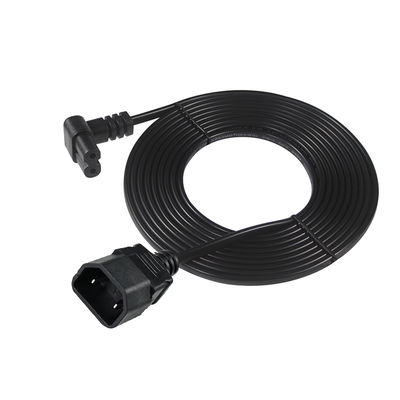 小型家電用右アングルC7-C18電源ケーブル