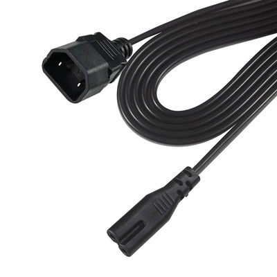 小型家電用右アングルC7-C18電源ケーブル